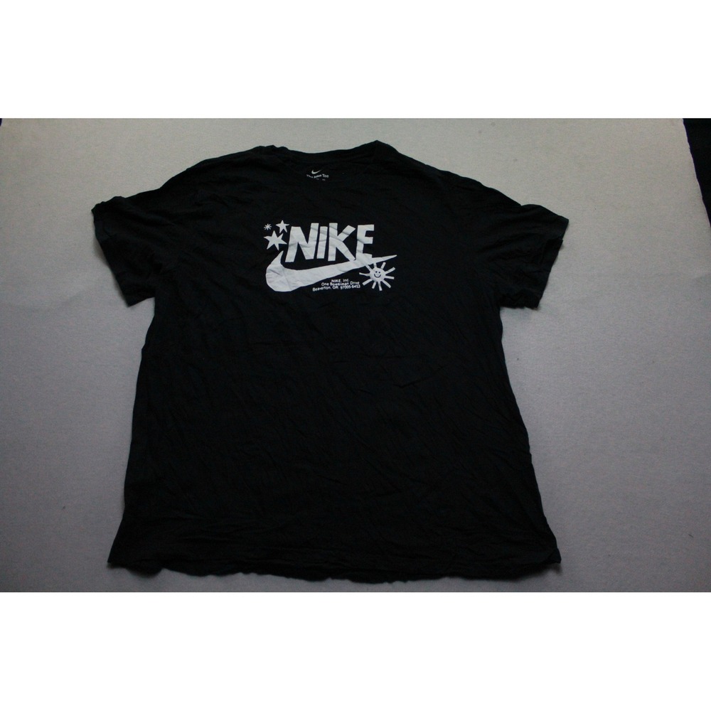 Nike Graphic T-Shirt Mens Double Extra Large Black Excellent Celestial Sun Logo